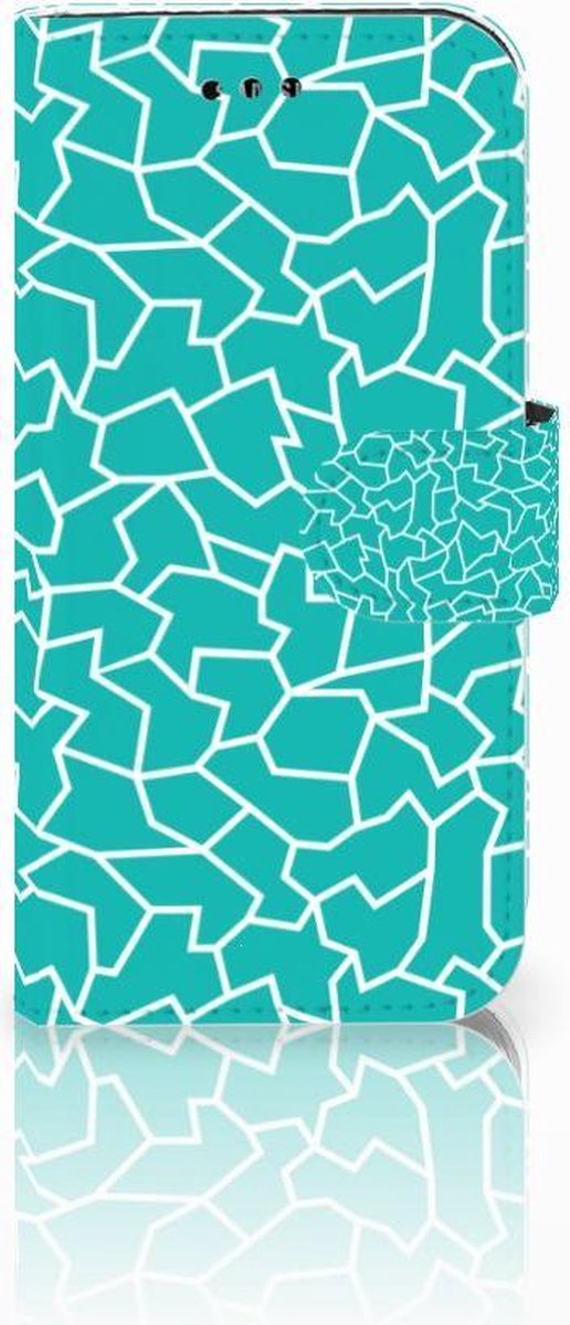 Samsung Galaxy A3 2017 Hoesje Cracks Blue