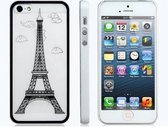 Eifeltoren beschermhoes voor de iPhone 5 5S (wit)