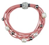 Bracelet de perles d'eau douce Bling Pearl Pink