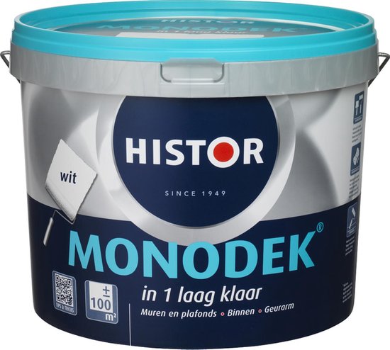 Afbeelding van Histor Monodek - 10 liter - Muurverf - Wit