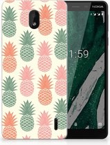 Nokia 1 Plus TPU Hoesje Design Ananas