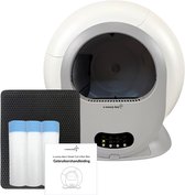 a sunny day Automatische Kattenbak XXL - Inclusief 3 Rollen Afvalzakken, Krabmat en App - Zelfreinigende Kattenbak - Elektrische Kattenbak - 65 Liter