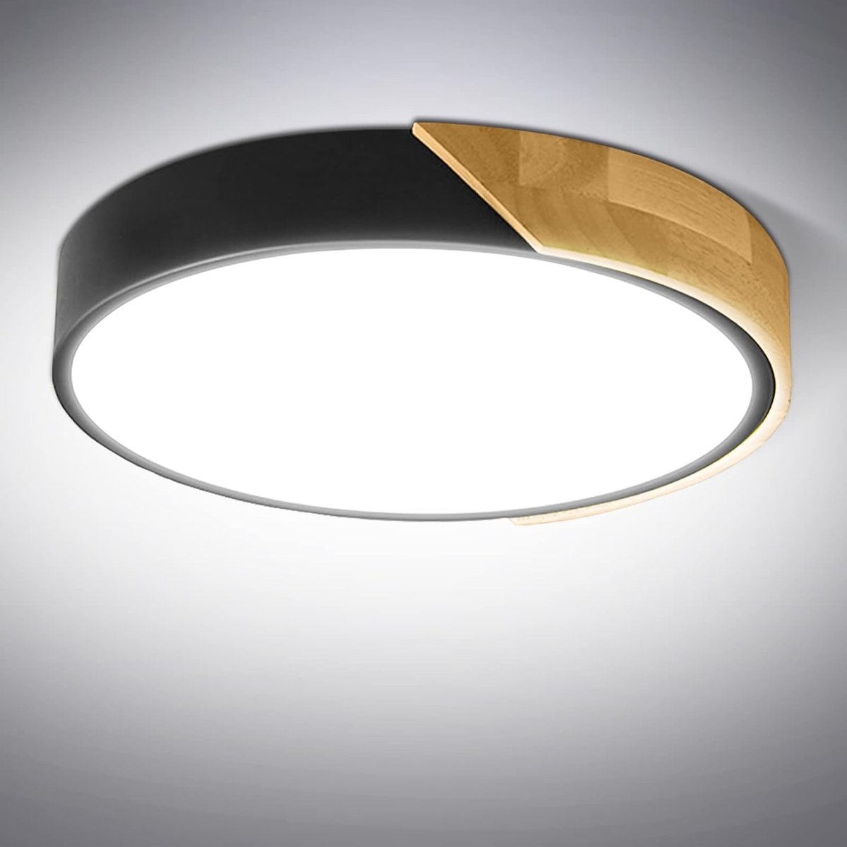 Kambo LED plafondlamp 24W 2400LM LED plafondlamp modern rond koel wit 6000K Ø30*5CM slaapkamer keuken woonkamer balkon en gang