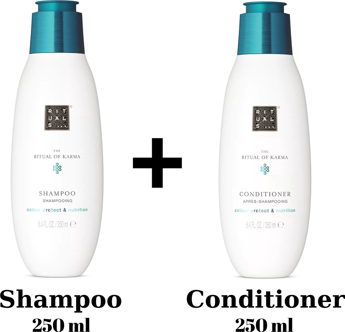 Rituals - Karma - Shampoo - 250 ml - Voor Kleurbescherming + Conditioner - 250 ml - Voor Kleurbescherming