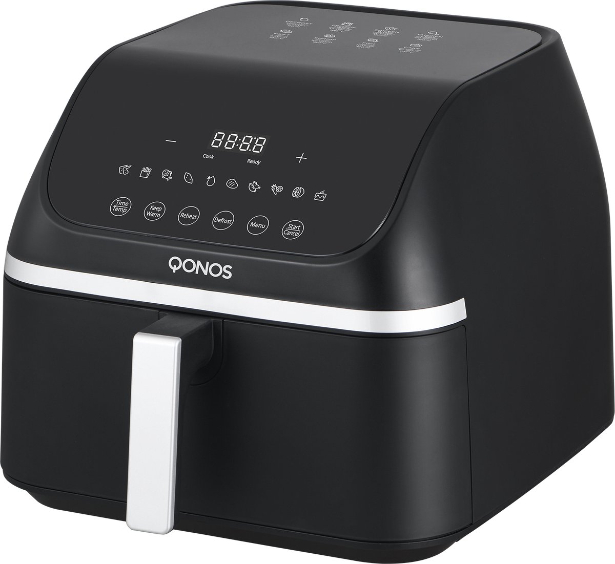 QONOS Airfryer Air One Duo 8,5L - Cycloon luchttechnologie - 2200w - PFAS- vrij
