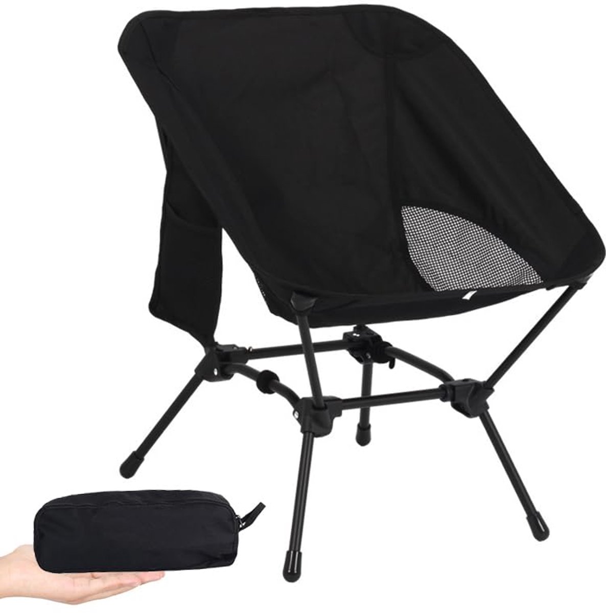 Ibenzoa® Opvouwbare en Draagbare Campingstoel voor Outdoor Activiteiten zoals Vissen en Picknicken