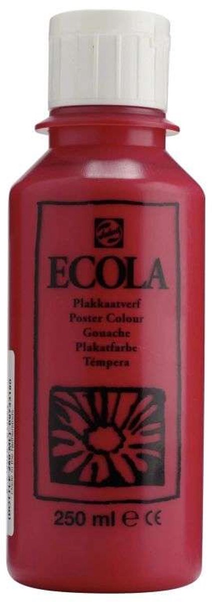 Ecola plakkaatverf 318 Karmijn 250ML
