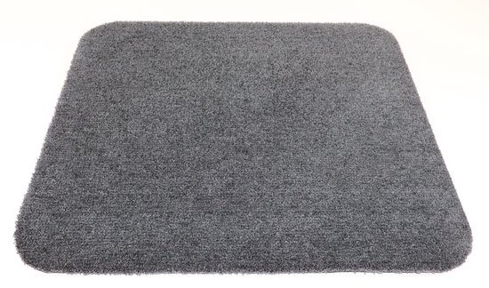Tapis de salle de bain - Tapis de toilette - Tapis de toilette suspendu - Doux - gris foncé - 50x60cm - antidérapant