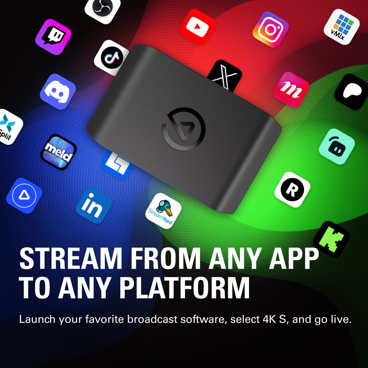 Elgato 4K S - Game Capture Card - PS5, Xbox series X|S, Nintendo Switch 2, PC, Mac, Iphone thumbnail 7