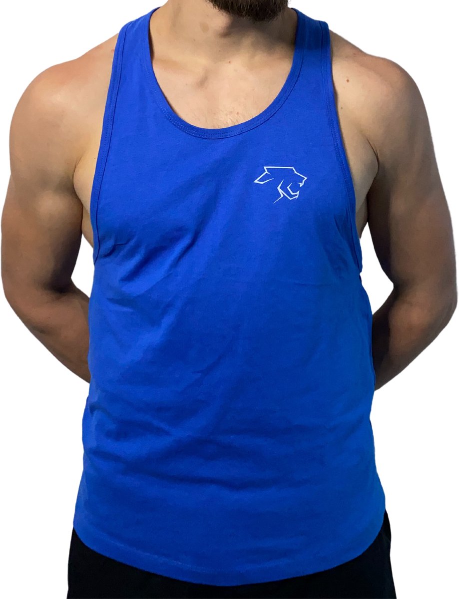 Kill'r - Heren Tanktop Bodybuilding | Fitness Sporthemd - Classic Blauw