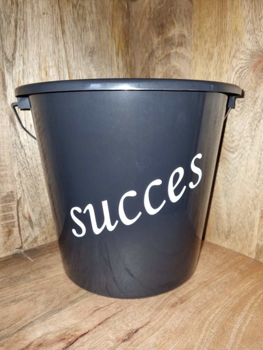 Cadeau emmer. Succes. Bouwemmer 12 Liter