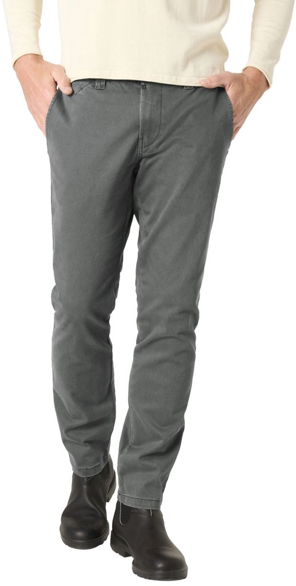 TIMEZONE Heren Chino Broek SLIM JANNOTZ slim Grijs 29W / 32L Volwassenen