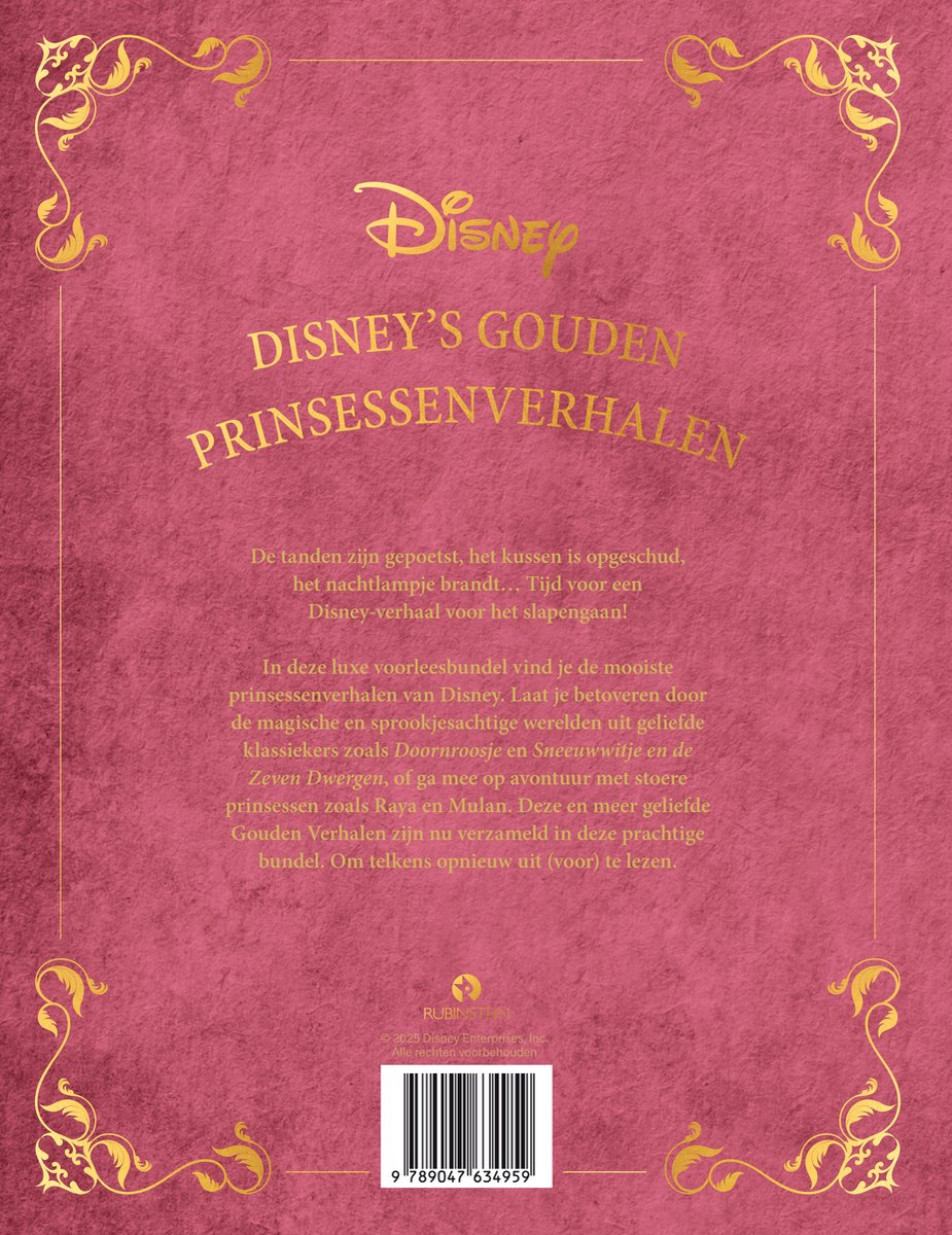 Disney's Gouden Prinsessenverhalen - back cover