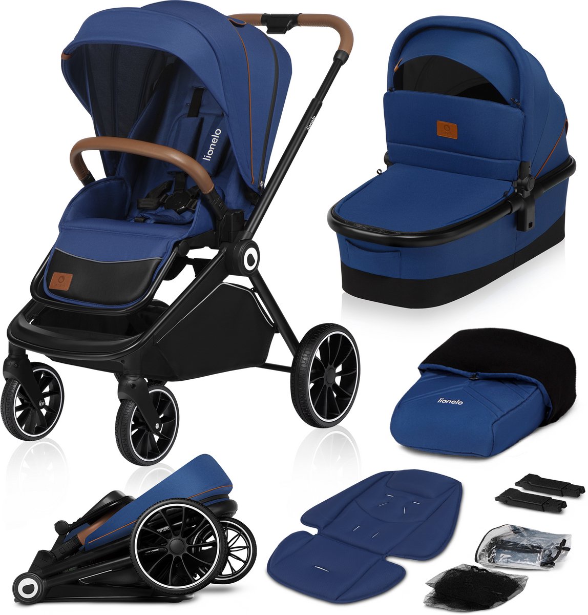 Lionelo Mika 2 in 1 - Kinderwagen - Reiswieg + Buggy - Vanaf