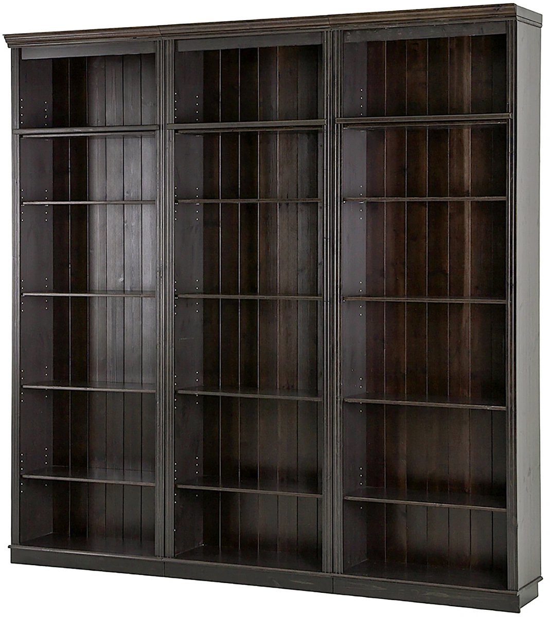 Notio Living Anita - Boekenkast in donkerbruin grenen (223 x 222 x 34 cm)