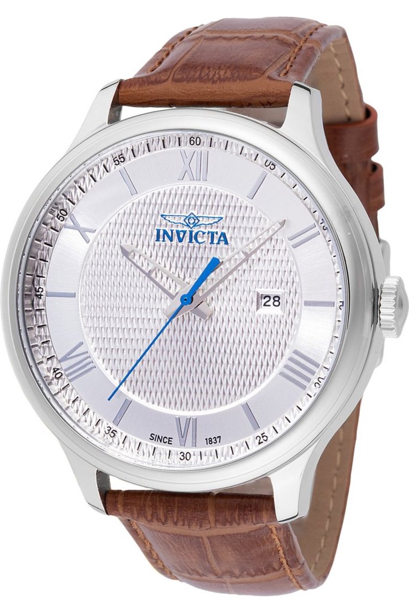 Invicta Celestial 47805 Heren Horloge - Waterdicht - Analoog - Quartz Uurwerk - Roestvrij Staal met zilveren Wijzerplaat - 43mm