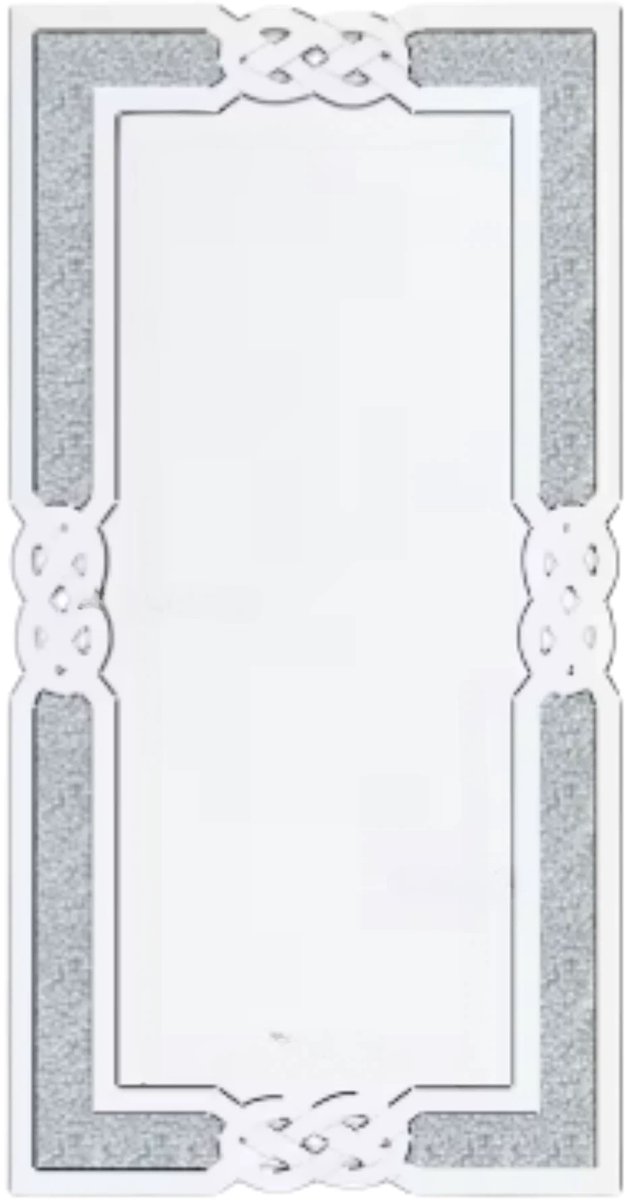 Kristal Wandspiegel XL - Woonkamer & slaapkamer - Rechthoek - Staand of hangend - 120x60cm