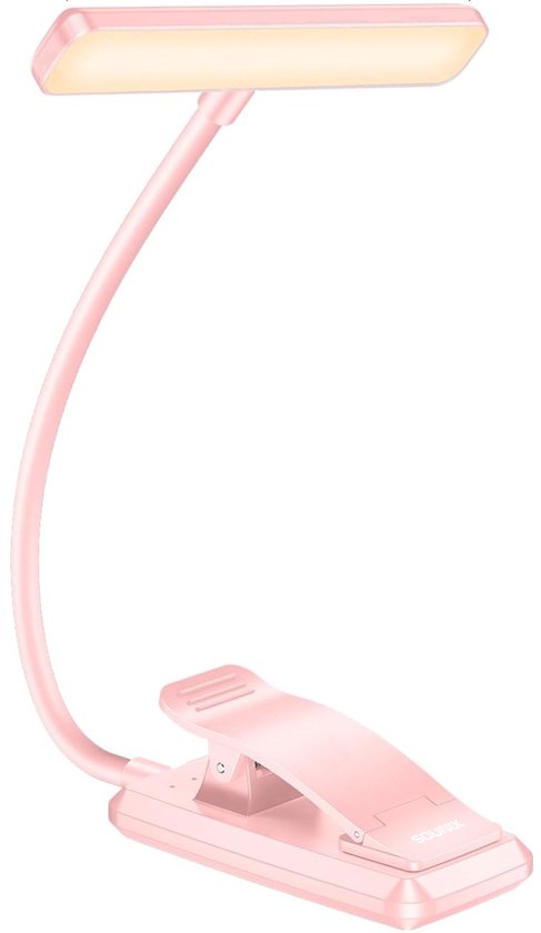 COTOP Led leeslampboek, nek leeslampje oplaadbaar, licht en flexibel boeklampje met 3 kleuren helderheid instelbaar, ultra lange batterijlevensduur Zachte lichtlamp voor lezen, breien