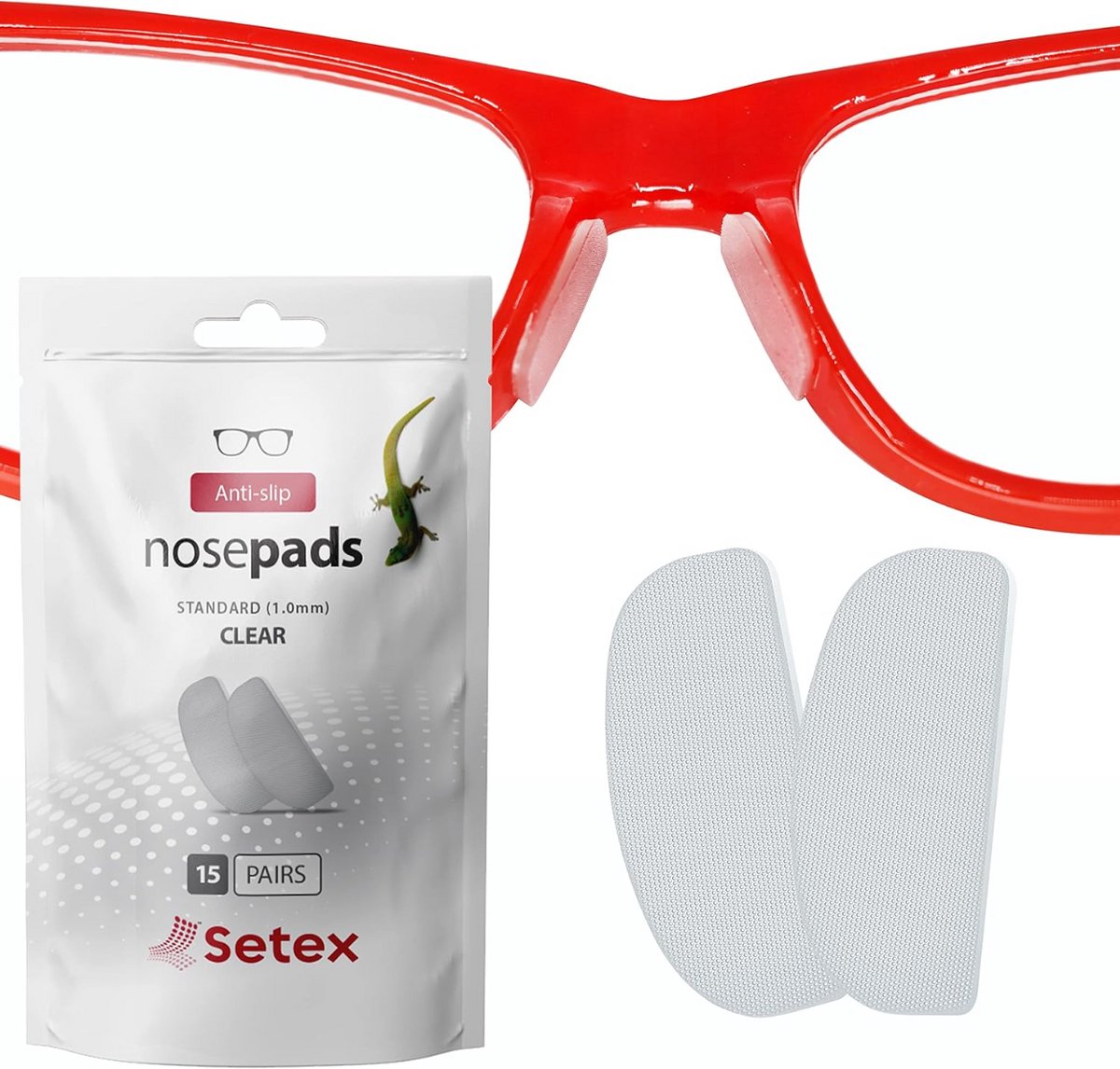 Setex anti-slip neuspad standaard 1.0 mm | transparant | 15 paar