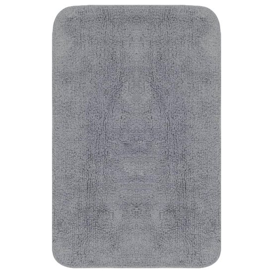 VDXL Badmattenset stof grijs 2-delig