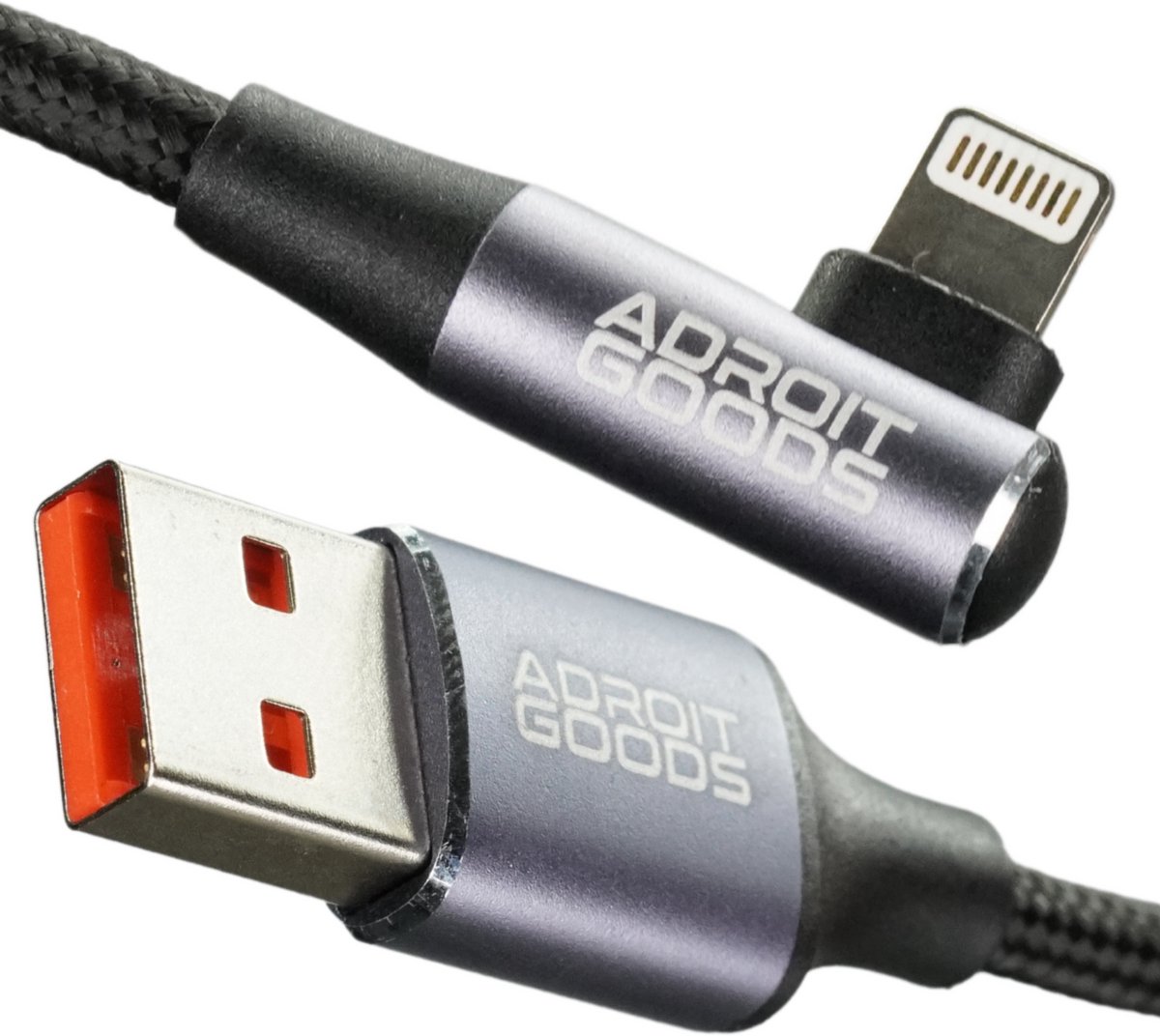 AdroitGoods USB Oplaadkabel 2 Meter – Geschikt voor Apple iPhone en iPad met Lightning-connector – 2.4A Laden – USB-kabel