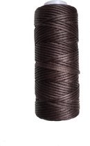 Fil ciré marron | Fil à coudre ciré | Fil ciré sur rouleau 50 m épaisseur 1 mm