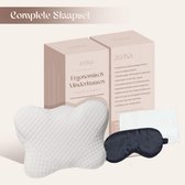 Bol.com Hoofdkussen Nekklachten - Ergonomisch Vlinderkussen Traagschuim - Incl. Slaapmasker & Kussensloop - 30 Nachten Proefslapen aanbieding