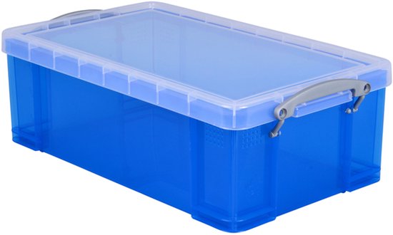 Opbergbox ru 12ltr 465x270x150mm transp blauw