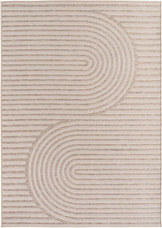 Teppium Outdoor Tapijt Grijs, Diamant ontwerp, 112543, Vloerkleed Rechthoekig, Vloerkleed terras-balkon-tuin of keuken, 80 x 150 cm