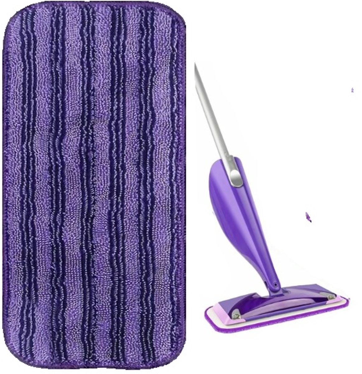 Herbruikbare Vervangingsdoek | Compatible met swiffer Wetjet | Microvezeldoek | Mop cover | Reinigingspad | Uitwasbaar | Herbruikbaar | Navulling | Dweilpads voor hardhout | tegels | laminaat | Vinyl | Bamboe | Stof | Schoonmaken Paars