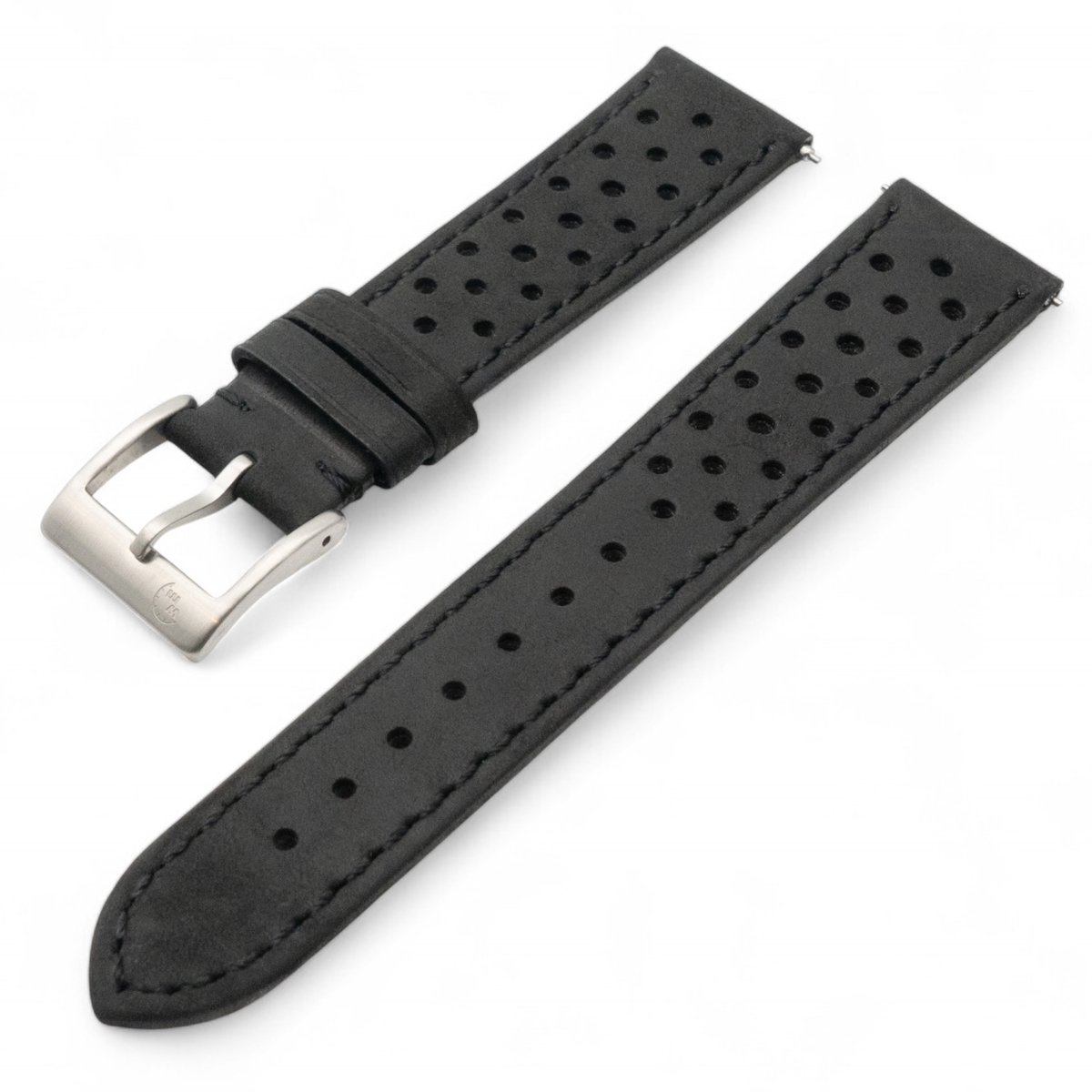 Watch Mates Horlogeband Dakota Zwart 22 mm