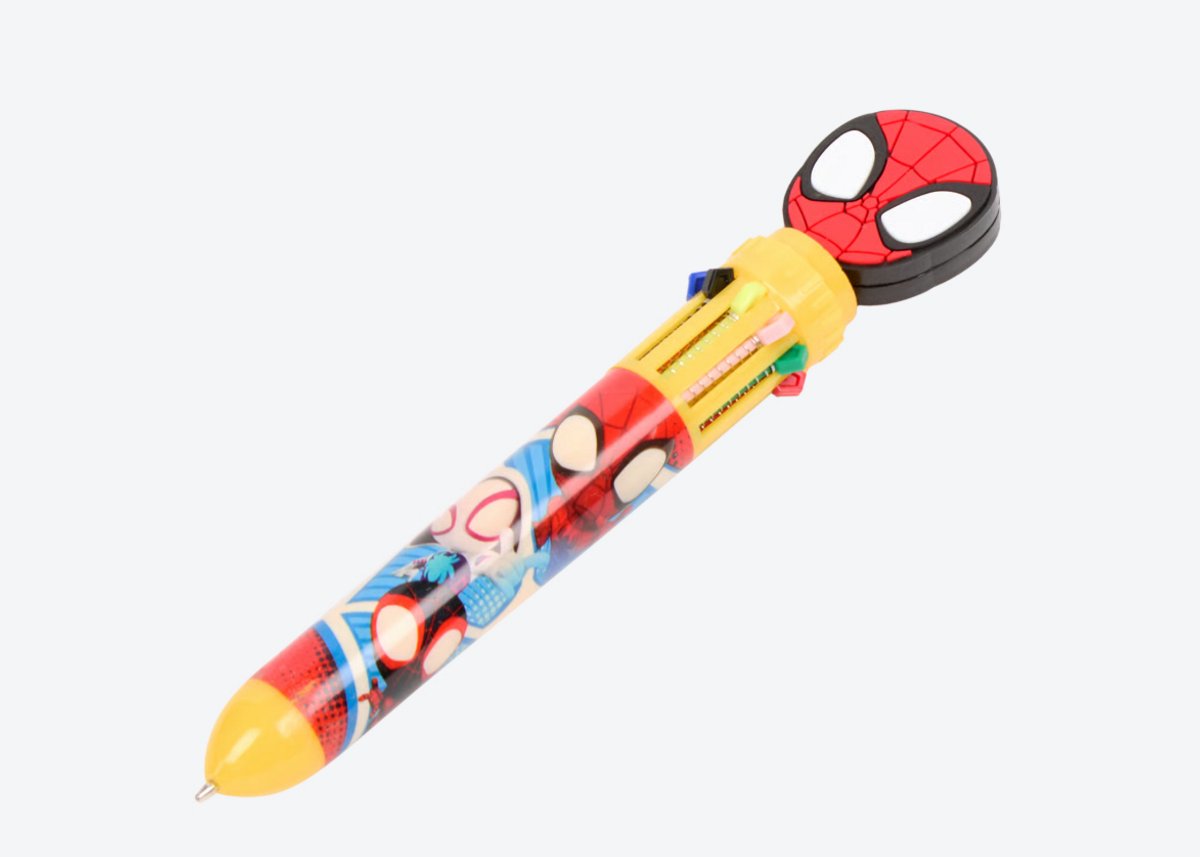 Marvel Spiderman Spidey 10-Kleurenpen voor Kinderen - Spiderman Schoolspullen - Meerkleurenpen