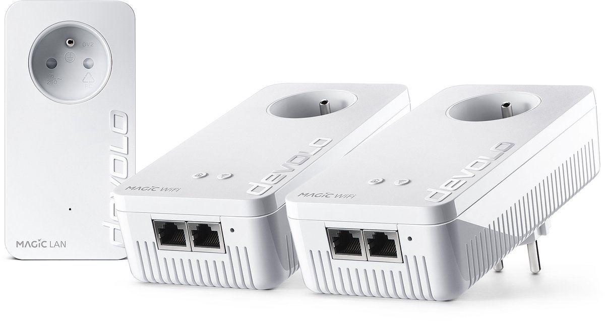 devolo Magic 2 WiFi 6 Next Multiroom Kit - Powerline Adapter - Mesh WiFi - WiFi 6 - 3000 Mbps - BE