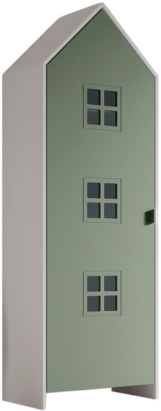 Kledingkast Casami Bruges - 58x37x172 cm - Groen