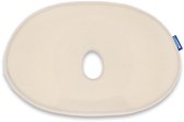 Oreiller Bébé LUVION® Beige Sable - kussen bébé spécial au design ergonomique offrant une protection contre le développement d'un dos plat de la tête