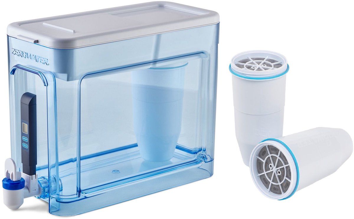 ZeroWater Waterfilter systeem 7.5 Liter - Ready Read - Waterkan incl TDS meter en 3 filters - Combi Box