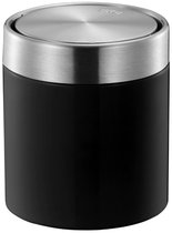EKO Poubelle de table Fandy - 12 x 13,8 cm - Noir mat