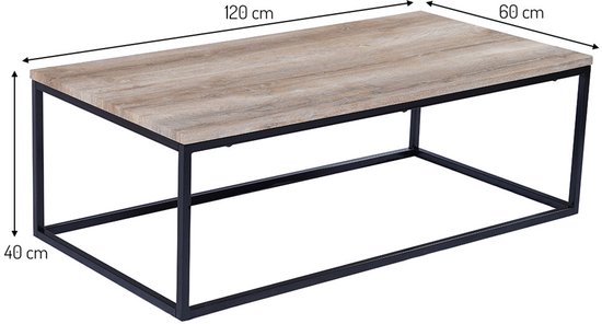 Table basse Stozy 120 cm Letto Wood