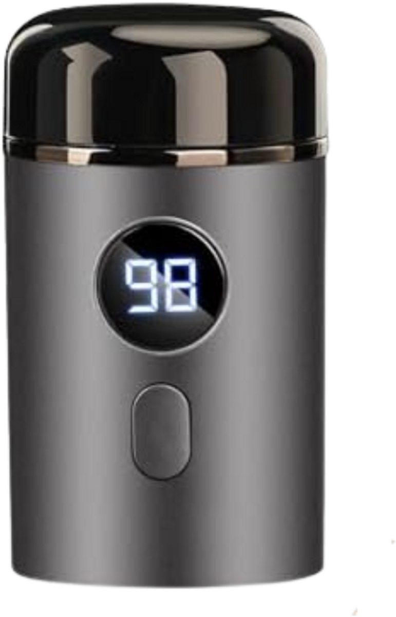Elektrisch Scheerapparaat – Mini Scheerapparaat – USB Oplaadbaar – Nat en Droog Gebruik – Draagbaar – Reisscheerapparaat – Gezichtshaar Trimmer – Heren – Foil Scheerkop – Compact – Stil – Zilverkleurig – Lichtgewicht – RVS Messen – Baardtrimmer