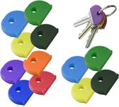 8 Stuks - Sleutelring - Diverse kleuren sleutelringen - Caps - Sleutel labels - Sleutelhoes - Hoesjes voor sleutels - Sleutel caps - Sleutellabels