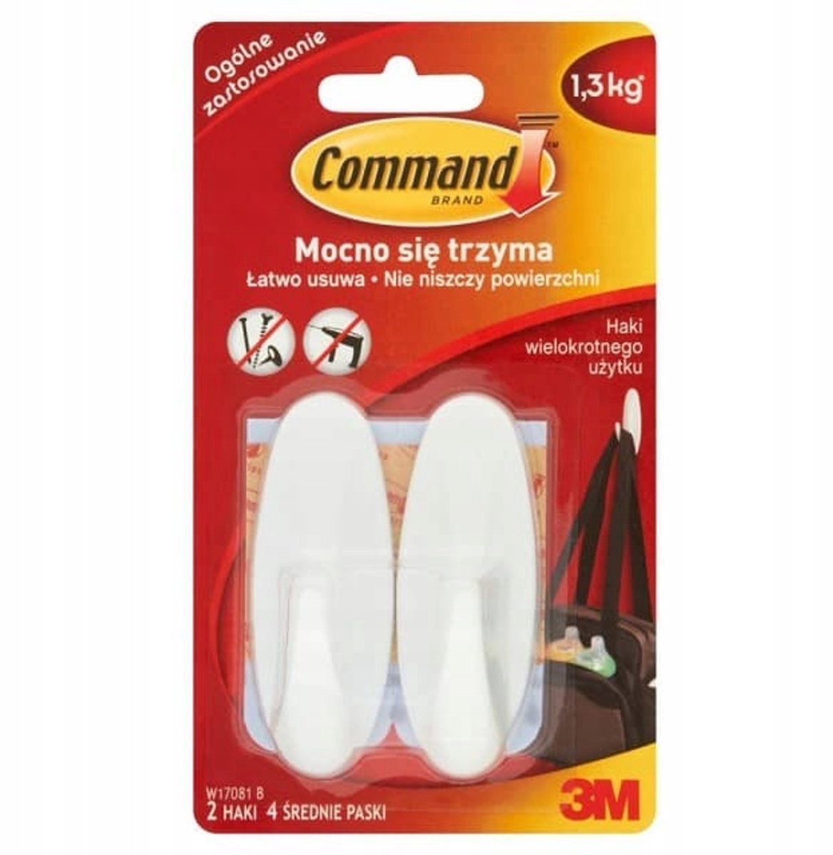 Command - Zelfklevende Waterdichte Haken - 2 Stuks