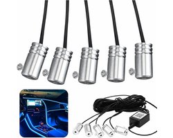 Auto Interieur Verlichting - Led Strip Auto – 6M – Met App - RGB