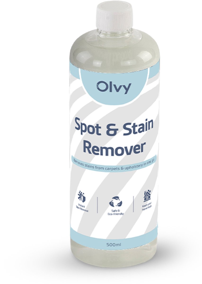 Olvy Vlekkenreiniger - Tapijtreiniger - Reinigingsvloeistof - Vlekverwijderaar - 500ml