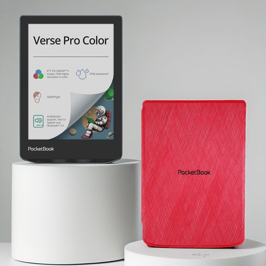 PocketBook Verse Pro Color - Stormy Sea + Rood PocketBook - PocketBook - €209,00
