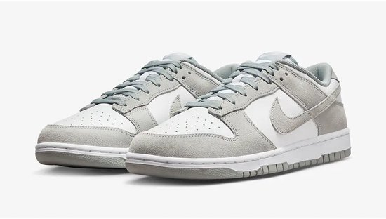 Nike Dunk Low Retro - Homme - Baskets - Wit/ Grijs - Taille 45 - Boîte sans couvercle