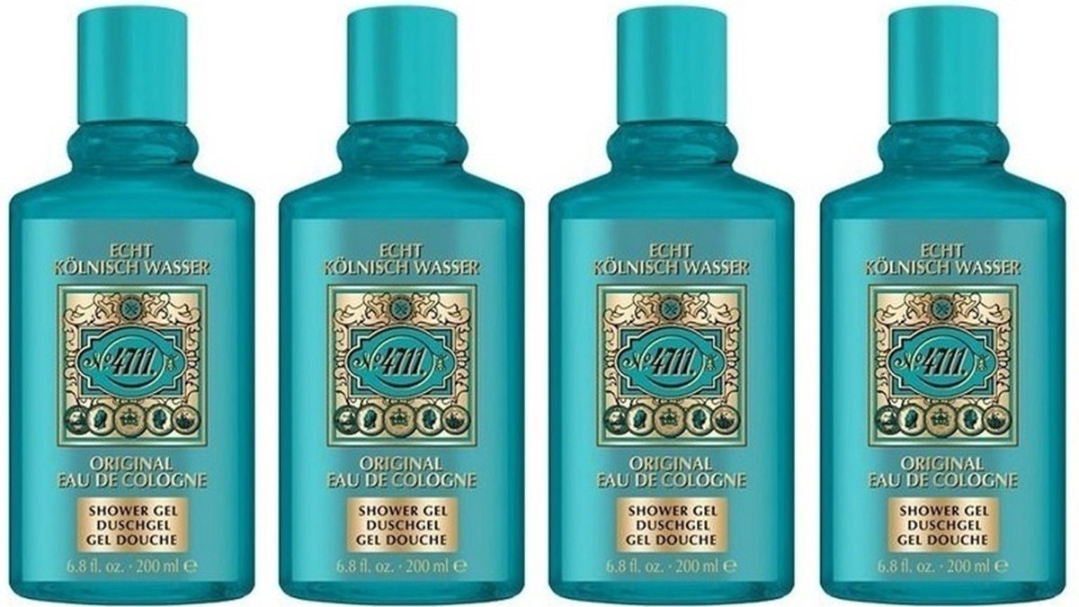 4711 Bad- & Douchegel - Voordeelverpakking - 4 x 200 ml
