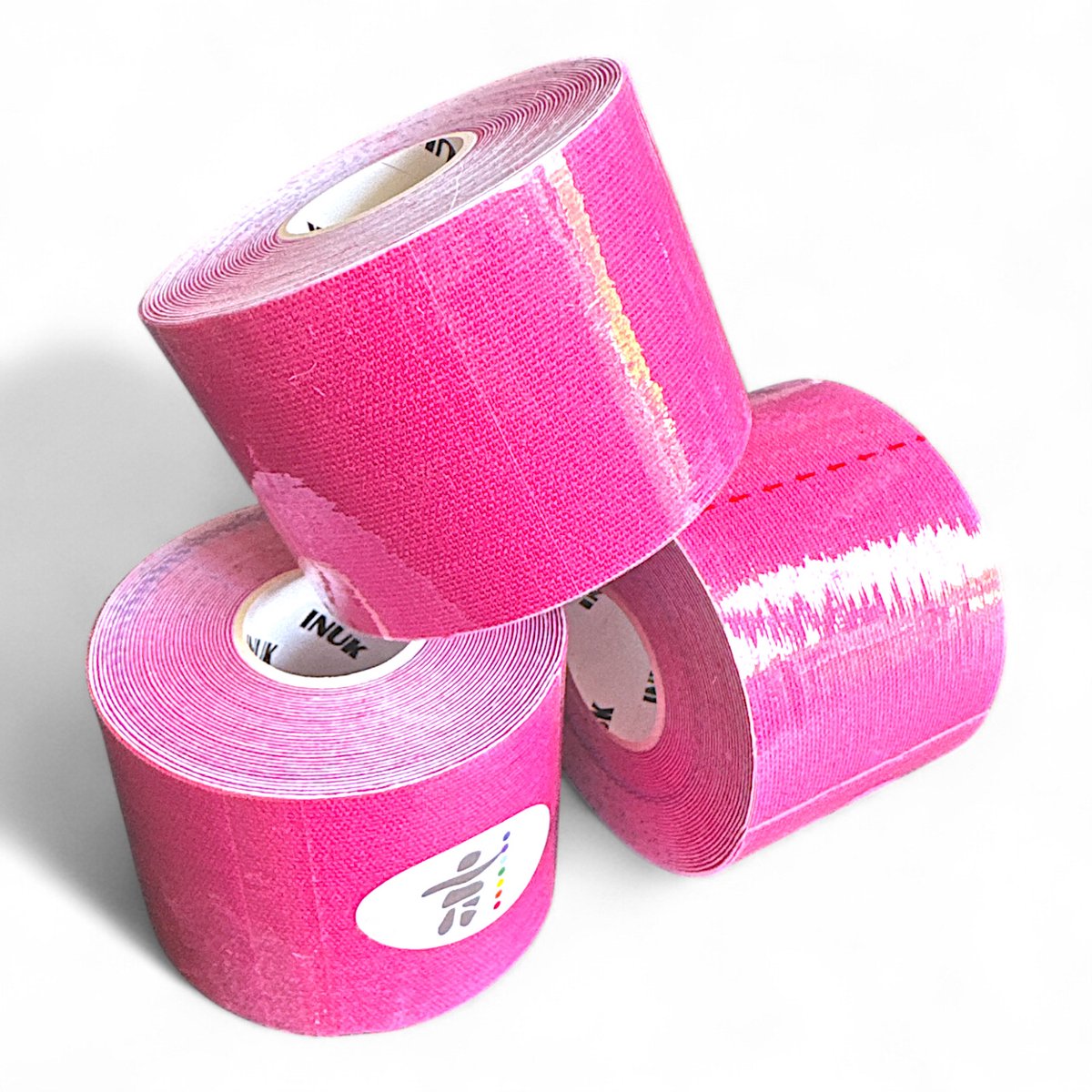 Inuk - Kinesiotape - 3 rollen - Roze - Premium Tape - Topsport - Preventie - Blessures - Sporttape