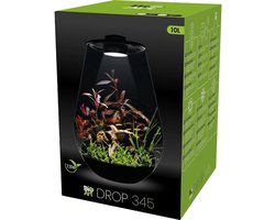 BIOART Drop 345 Zwart druppelvormig terrarium 10 liter met dimbare LED en ventilatie