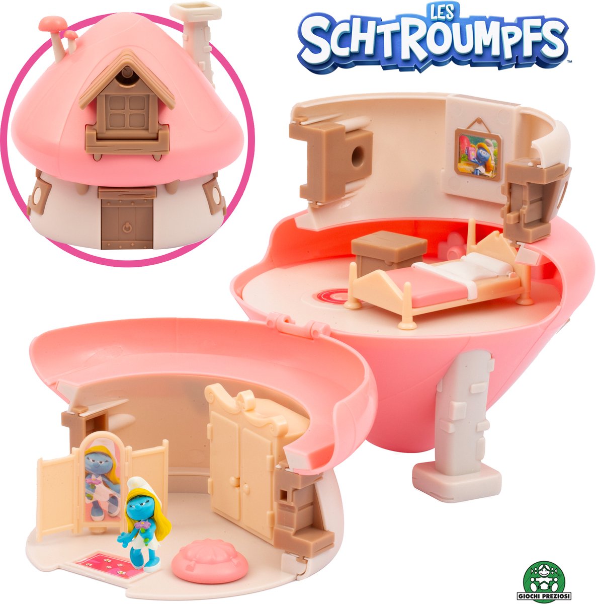 De smurfen - smurfen toilettas - 21 cm - jongens - Smurf with me