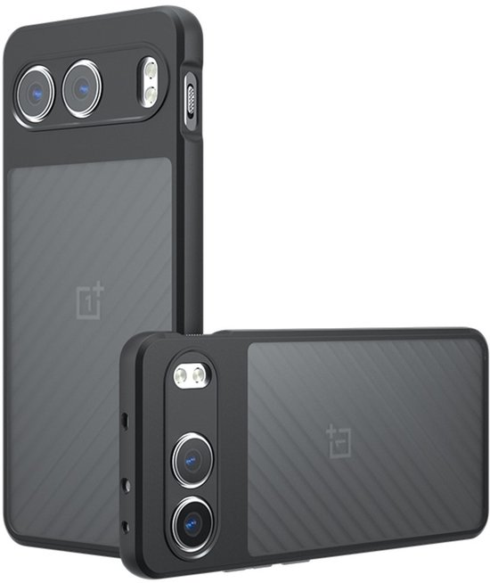Coque Coverup - Compatible avec OnePlus Nord 4 - Coque arrière transparente mate Coverup avec protection pour appareil photo - Zwart